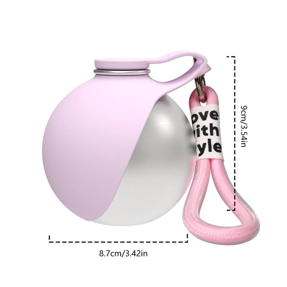 Stainless Steel 2 in 1 Dog & Cat Water Bottle