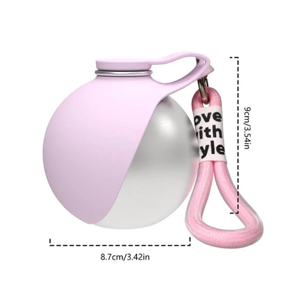 Stainless Steel 2 in 1 Dog & Cat Water Bottle